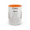 15oz Lhasa Apso Mug, Orange, front view