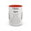 15oz Lhasa Apso Mug, Red, front view