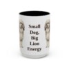 15oz-lowchen-mug-humor-black-front 15oz Funny Lowchen Mug, Black, front view