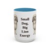 15oz-lowchen-mug-humor-light-blue 15oz Funny Lowchen Mug, Light Blue, front view