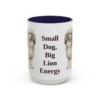 15oz-lowchen-mug-humor-navy 15oz Funny Lowchen Mug, Navy, front view