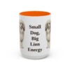 15oz-lowchen-mug-humor-orange 15oz Funny Lowchen Mug, Orange, front view