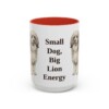 15oz-lowchen-mug-humor-red 15oz Funny Lowchen Mug, Red, front view
