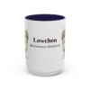 15oz Lowchen Latin Mug, Navy, front view