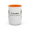 15oz Lowchen Latin Mug, Orange, front view