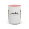 15oz Lowchen Latin Mug, Pink, front view