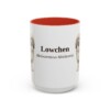 15oz Lowchen Latin Mug, Red, front view