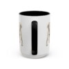 15oz Lowchen Dog Mom Mug, Black, back view