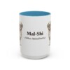 15oz-mal-shi-mug-latin-light-blue 15oz Mal-Shi Latin Mug, Light Blue, front view