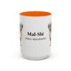 15oz-mal-shi-mug-latin-orange 15oz Mal-Shi Latin Mug, Orange, front view