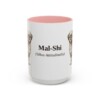 15oz-mal-shi-mug-latin-pink 15oz Mal-Shi Latin Mug, Pink, front view