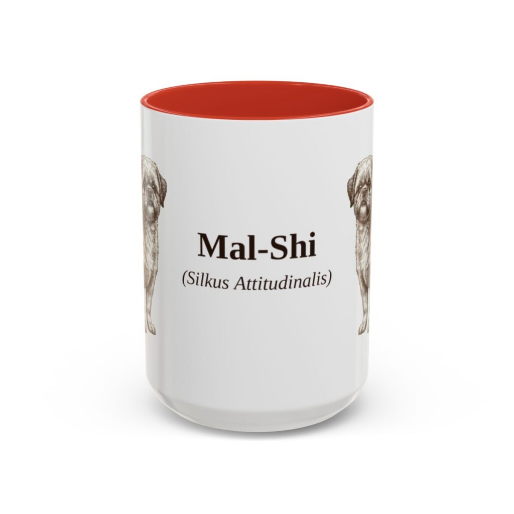 15oz-mal-shi-mug-latin-red 15oz Mal-Shi Latin Mug, Red, front view