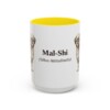15oz-mal-shi-mug-latin-yellow 15oz Mal-Shi Latin Mug, Yellow, front view