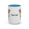 15oz Mal-Shi Mug, Light Blue, front view