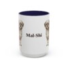15oz Mal-Shi Mug, Navy, front view