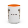 15oz Mal-Shi Mug, Orange, front view