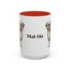 15oz Mal-Shi Mug, Red, front view