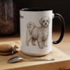 15oz Maltese Mug, Black, lifestyle photo