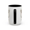 15oz Funny Maltese Mug, Black, back view