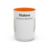 15oz Maltese Latin Mug, Orange, front view
