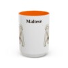 15oz Maltese Mug, Orange, front view