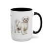 15oz Maltese Mug, Black, right side view