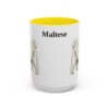 15oz Maltese Mug, Yellow, front view