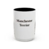 15oz Manchester Terrier Mug, Black, front view