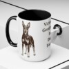 15oz Funny Manchester Terrier Mug, Black, lifestyle photo