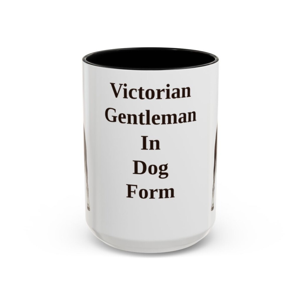 15oz Funny Manchester Terrier Mug, Black, front view