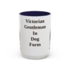 15oz Funny Manchester Terrier Mug, Navy, front view
