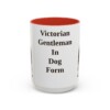 15oz Funny Manchester Terrier Mug, Red, front view