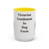 15oz Funny Manchester Terrier Mug, Yellow, front view