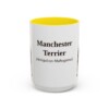 15oz-manchester-terrier-mug-latin-yellow 15oz Manchester Terrier Latin Mug, Yellow, front view