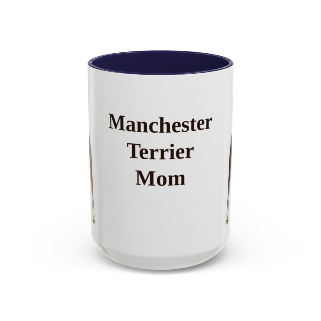 15oz-manchester-terrier-mug-mom-navy 15oz Manchester Terrier Dog Mom Mug, Navy, front view