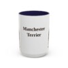 15oz Manchester Terrier Mug, Navy, front view