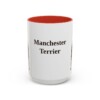15oz Manchester Terrier Mug, Red, front view