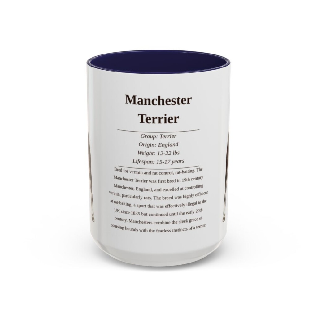 15oz-manchester-terrier-mug-writeup-navy 15oz Manchester Terrier Mug, Navy, front view
