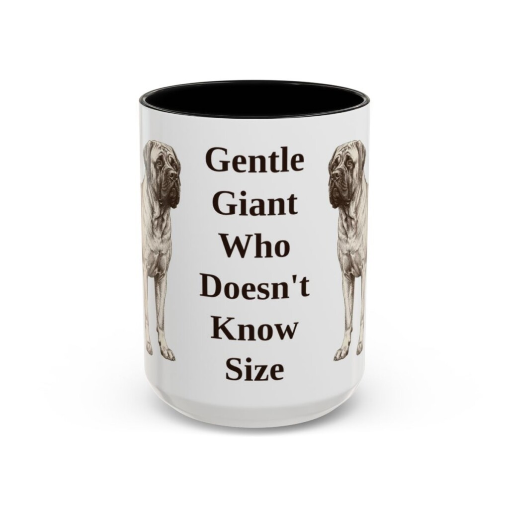 15oz-mastiff-mug-humor-black-front 15oz Funny Mastiff Mug, Black, front view