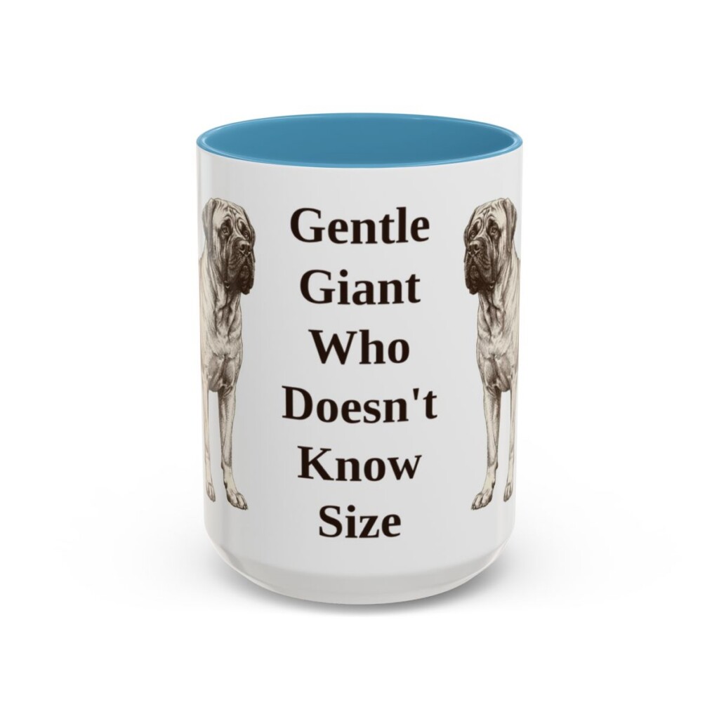 15oz-mastiff-mug-humor-light-blue 15oz Funny Mastiff Mug, Light Blue, front view