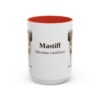 15oz Mastiff Latin Mug, Red, front view