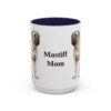 15oz Mastiff Dog Mom Mug, Navy, front view