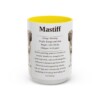 15oz Mastiff Mug, Yellow, front view