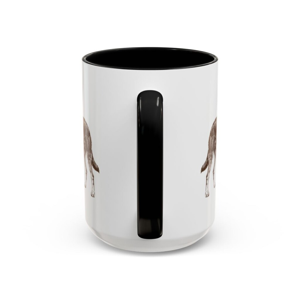 15oz McNab Latin Mug, Black, back view