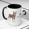 15oz McNab Latin Mug, Black, lifestyle photo