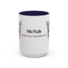 15oz McNab Latin Mug, Navy, front view