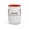 15oz McNab Latin Mug, Red, front view