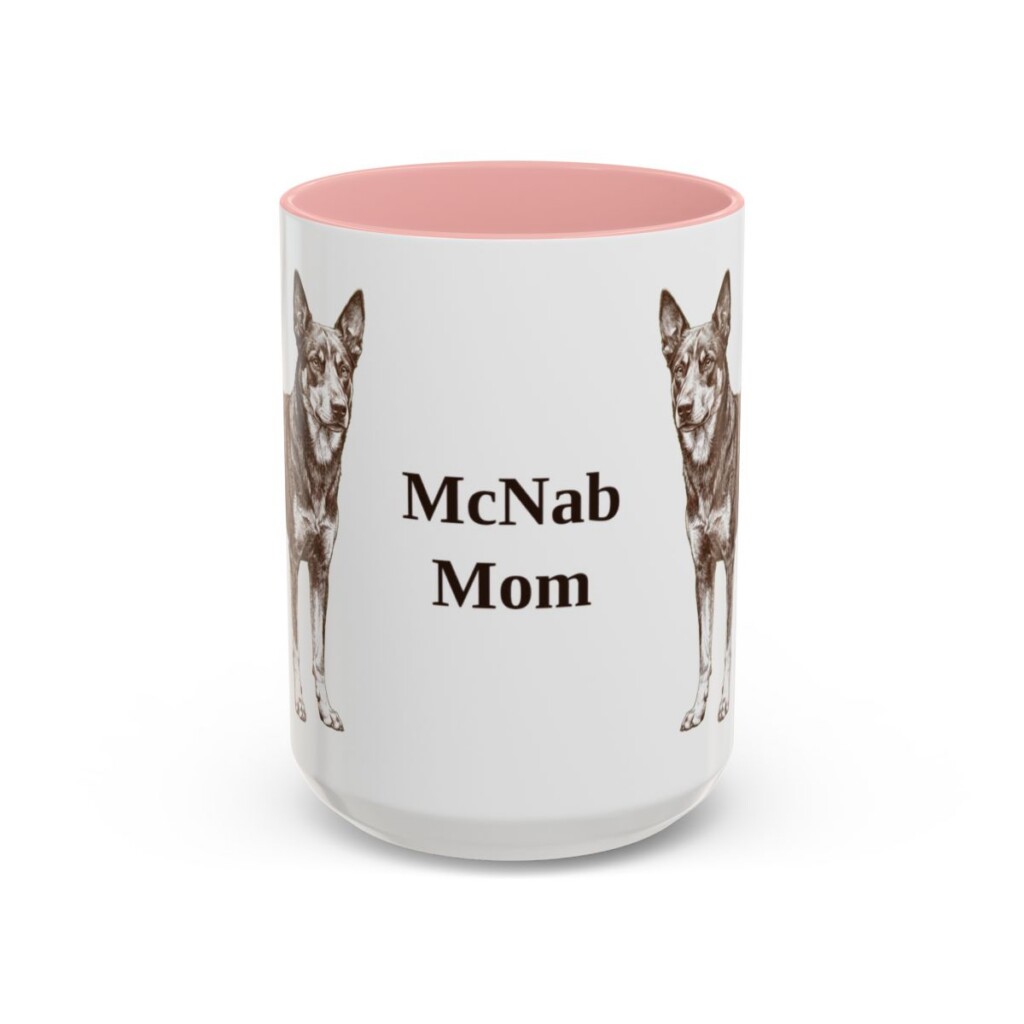 15oz-mcnab-mug-mom-pink 15oz McNab Dog Mom Mug, Pink, front view
