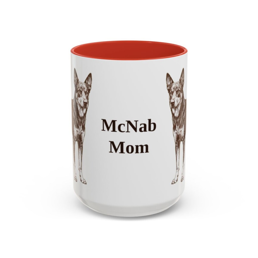 15oz-mcnab-mug-mom-red 15oz McNab Dog Mom Mug, Red, front view