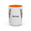 15oz McNab Mug, Orange, front view